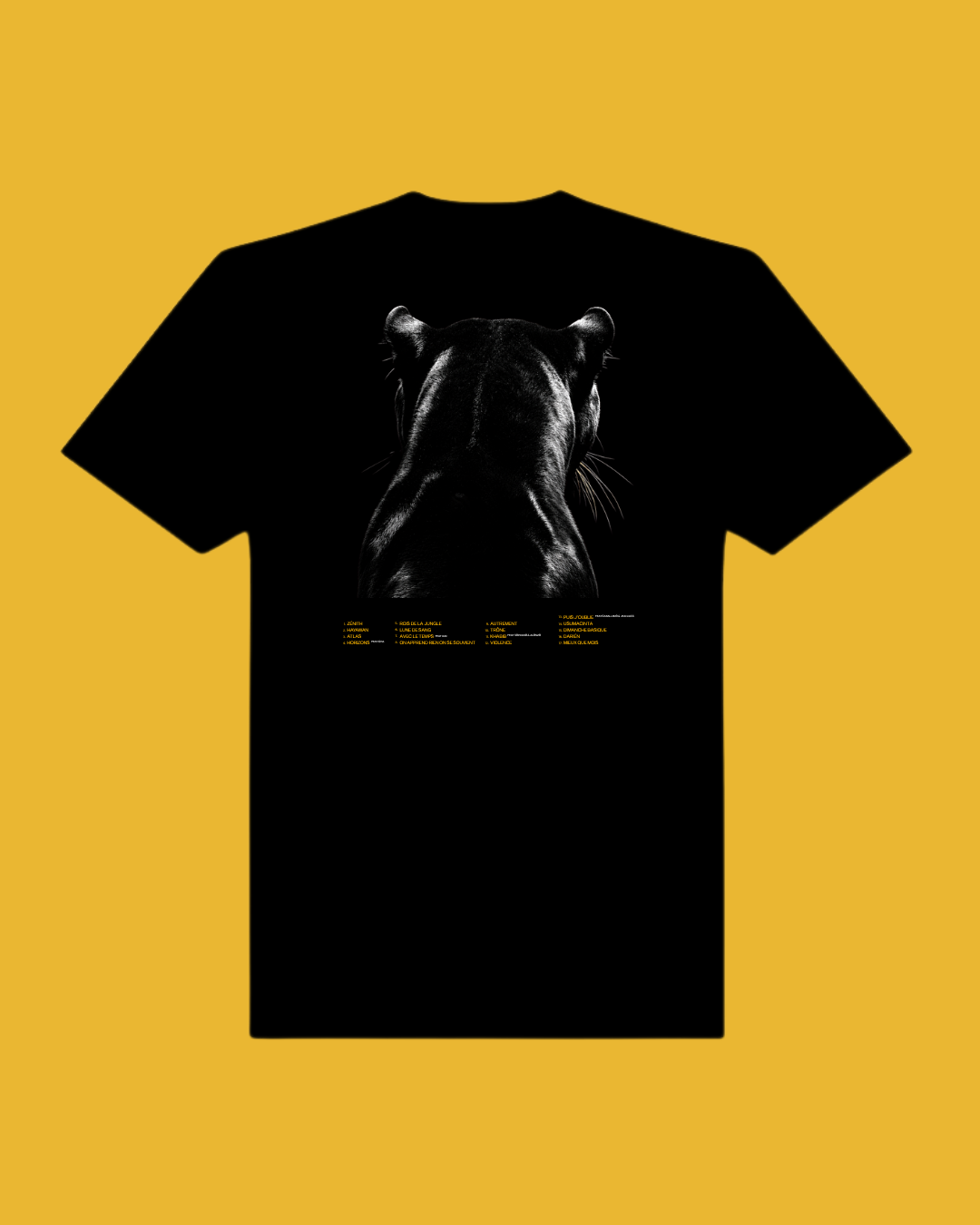 T-SHIRT COLLECTOR I JUNGLE NOIRE