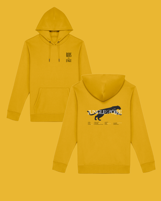 HOODIE JAUNE I JUNGLE NOIRE