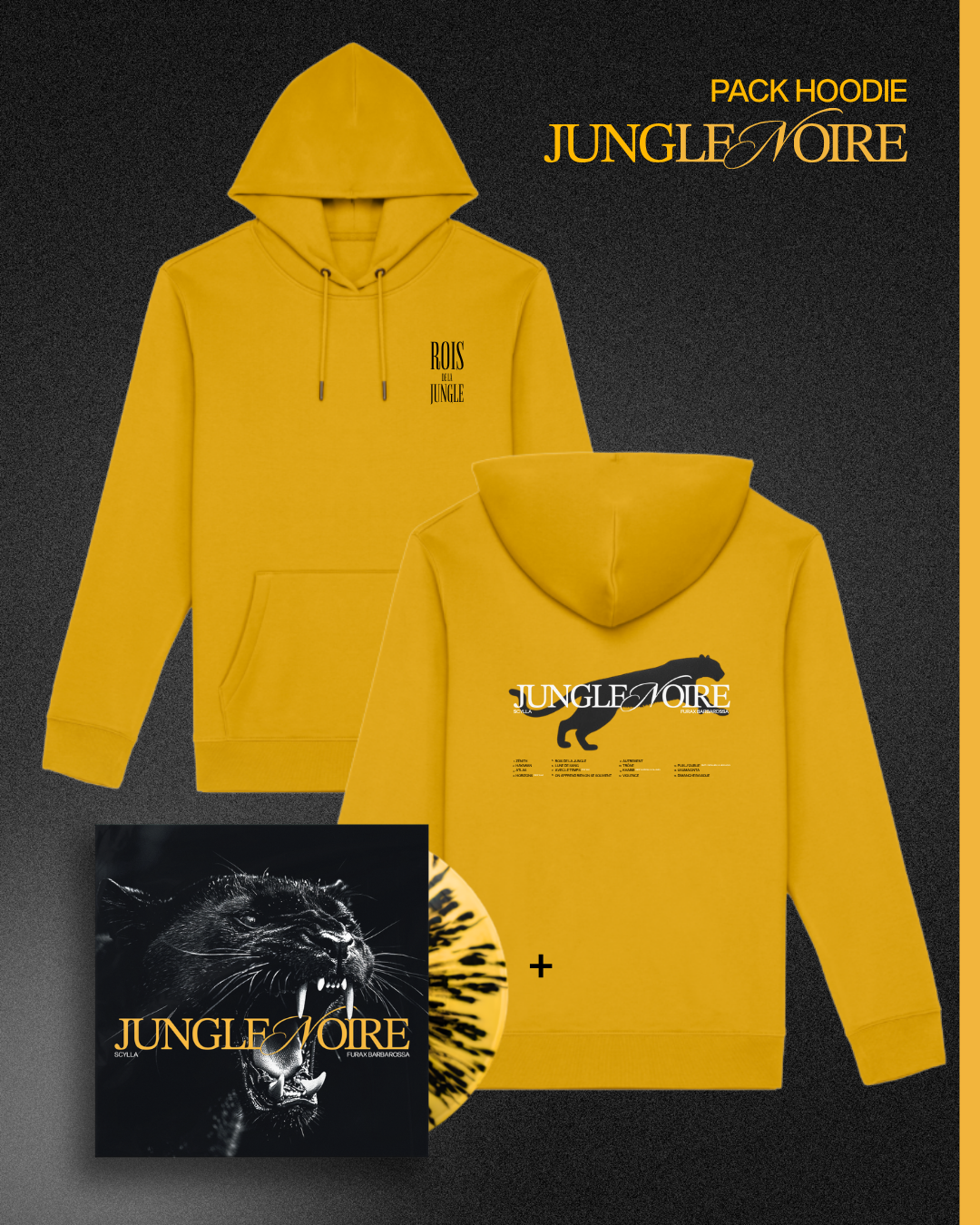 PACK HOODIE JAUNE + VINYLE COLLECTOR
