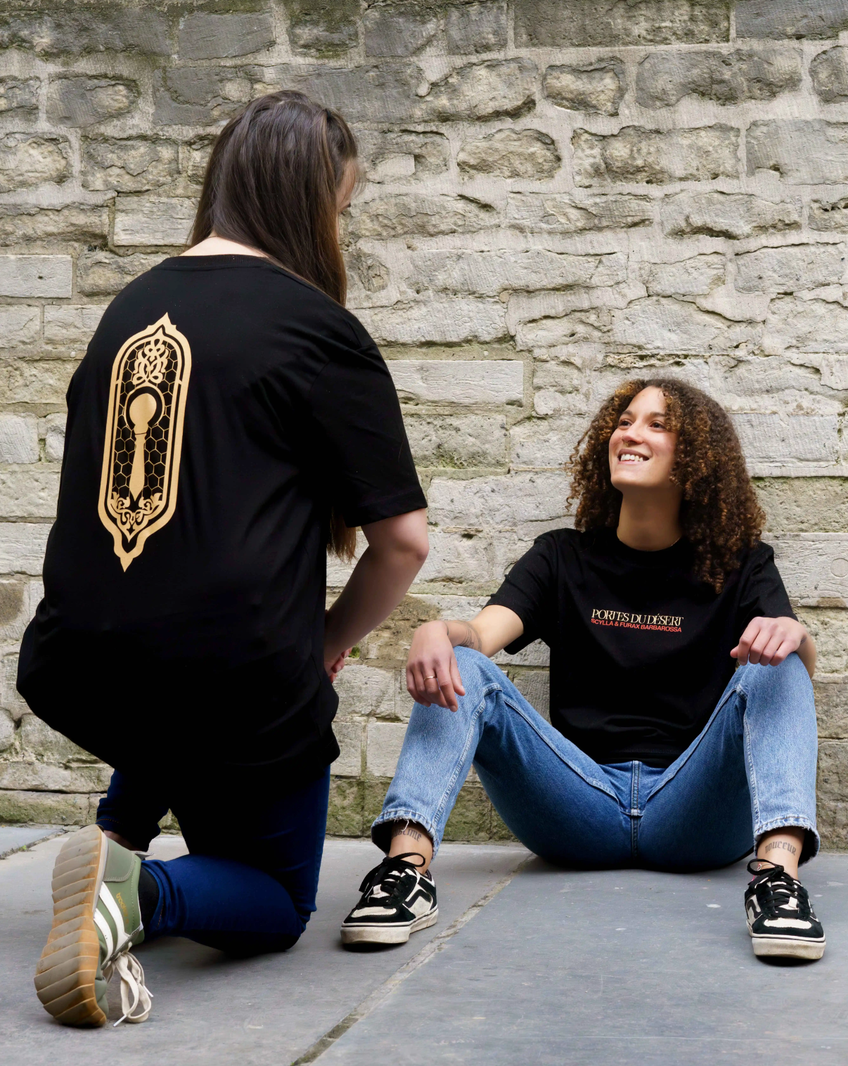 T-Shirt unisexe Noir “Portes du Désert”