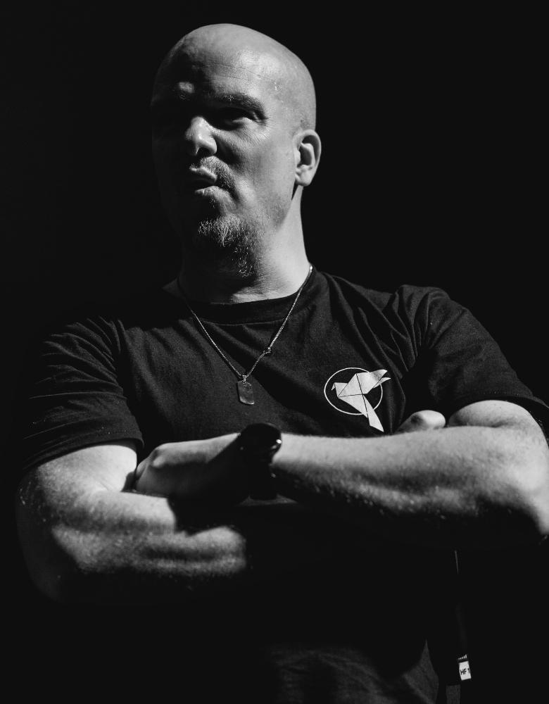 T-shirt noir - Colombe coeur