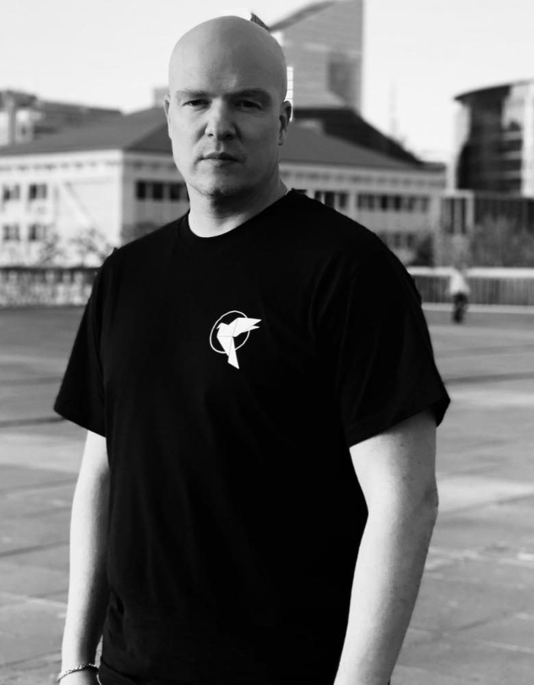 T-shirt noir - Colombe coeur